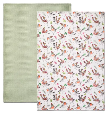 Immagine prodotto di Set di due strofinacci da cucina Tipperleyhill Robin
