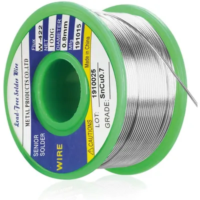 Productafbeelding van Soldeertin loodvrij - 0,8 mm - 50 g - Harskern