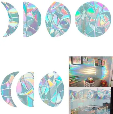 Produktbild von Regenbogen Glas Sticker Vogelschutz Anti-Kollision 7-teilig