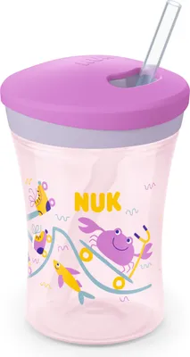 Produktbild von NUK Action Cup 230ml mit Trinkhalm