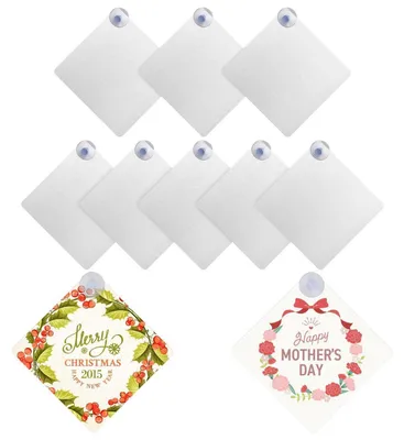 Zdjęcie produktu dla Zestaw 10 sztuk blankietów do sublimacji, przyssawka samochodowa