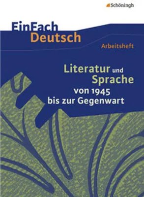 Produktbild von EinFach Deutsch - Unterrichtsmodelle und Arbeitshefte