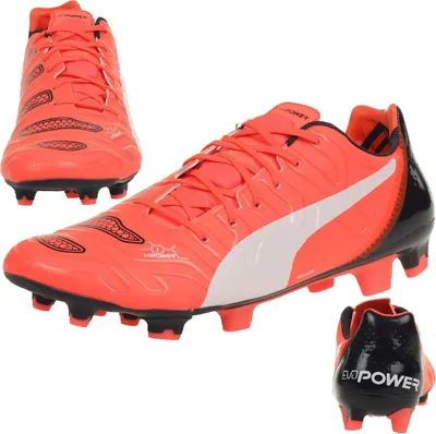 Produktbild von Puma Fußballschuh EvoPower 1.2 FG Herren Nockenschuh Stollen Orange Gr. 42 EU