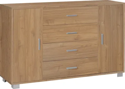 Immagine prodotto di Madia 2 Ante 4 Cassetti 136x86x41 cm Noce Stelvio