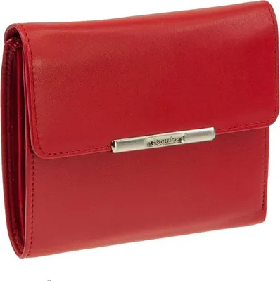Zdjęcie produktu dla Esquire portfel damski HELENA 1220-50 czerwony skórzany ochrona RFID