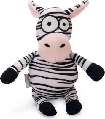 Image de Beeztees Zebra Yip - Jouet pour chiens - Peluche - Noir/ Blanc - -
