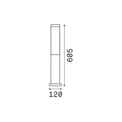 Obrázok produktu pre Moderná podlahová lampa Ether Aluminium-Plastic Coffee Led 10W 4000K Natural Light