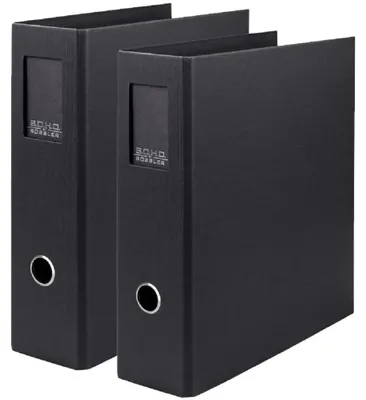 Produktbild von Rössler - S.O.H.O. Ordner DIN A4 2 Stück 32 x 28,5 x 8 cm Schwarz