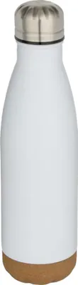 Produktbild von Floso - "Cove" Isolierte Wasserflasche, Kork, Doppelwandig, 500ml PF4784 (Einheitsgröße) (Weiß)
