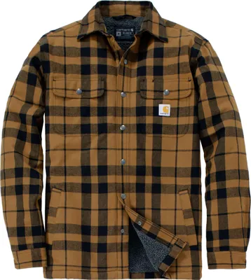 Produktbild von Relaxed Fit Flannel Sherpa-Lined Shirt Men S braun - carhartt brown