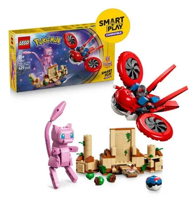 Immagine prodotto di LEGO Pokémon 72161: Set di costruzioni Mew, Ricerca con drone - Compatibile con SMART Play™ - Adatto dai 8 anni in su