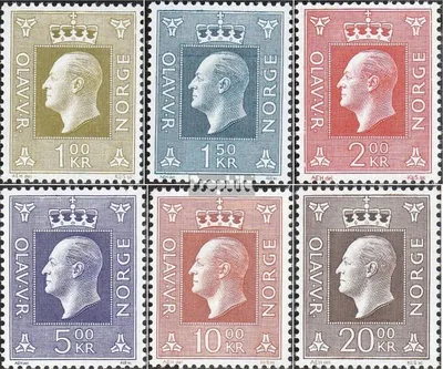 Produktbild von Briefmarken Norwegen 1969 Mi 588-593 (kompl.Ausg.) gestempelt Olaf