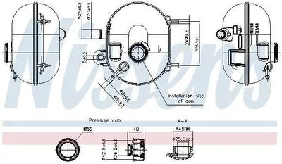 Produktbild von NISSENS Ausgleichsbehälter Kühlmittel für FORD KA (RU8) Kühlwasser 996423