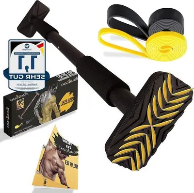 Image de Kit de barre Pilates pour un entraînement complet du corps avec bande de résistance et planche à pompes
