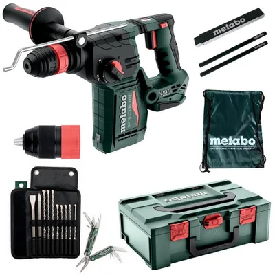 Produktbild von Metabo Akku Kombihammer KH 18 LTX BL 24 Q CAS + Bohrer- Meißelset + Sportbeutel