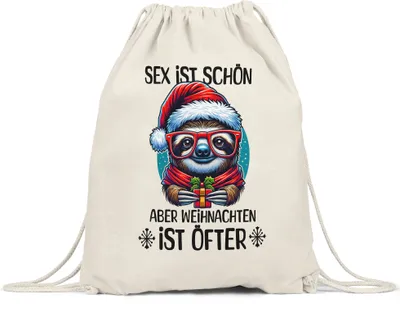 Produktbild von ist schön aber Weihnachten ist öfter Turnbeutel Weihnachten Weihnachten Lustig Geschenk Humor