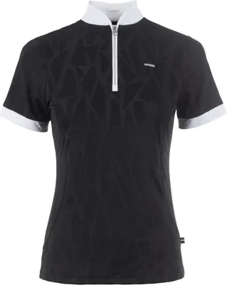 Produktbild von Cavallo Turniershirt Damen Jaquard Halfzip black Sportswear FS 2024, Größe:42