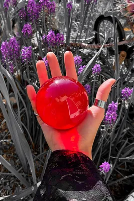 Produktbild von KILLSTAR Kristallkugel - Crystal Ball Red 80mm