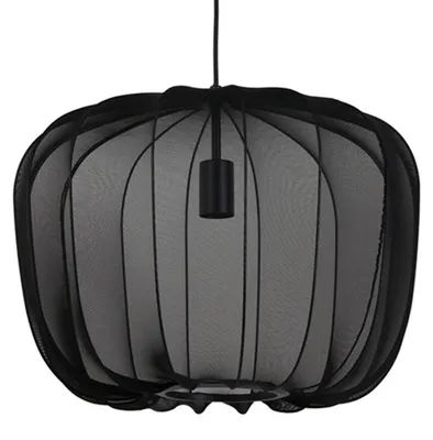 Obrázek produktu pro Light & Living - závěsné svítidlo - Plumeria - černá - textilie - Ø 50cm - E27 - 2963412