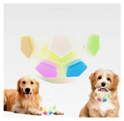 Produktbild von Beruhigungsball für Hunde, interaktives Hundespielzeug mit Griff, unzerstörbarer Antistressball für kleine, mittelgroße und große Hunde
