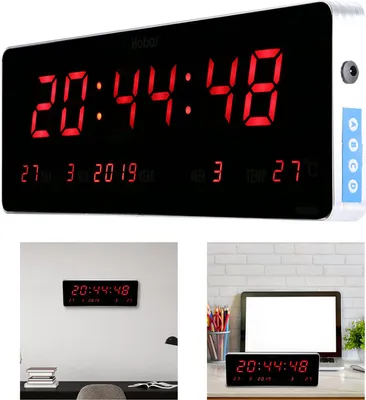 Obrázok produktu pre Digitálny LED kalendár Hodiny Teplota Nástenné hodiny (kalendár Teplota Týždeň)