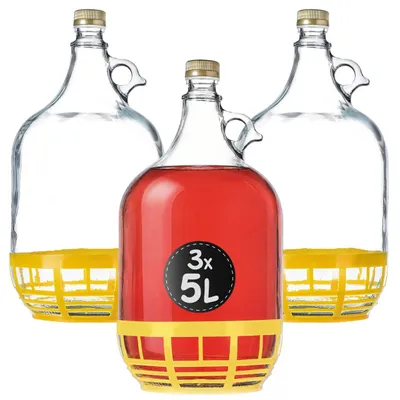 Immagine prodotto di Pallone da vino KADAX, pallone in vetro per vino, botte da vino in vetro, pallone da fermentazione, botte da vino in vetro