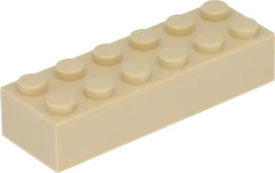 Zdjęcie produktu dla 250x klocek LEGO 2x6, beżowy