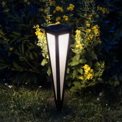 Produktbild von HI LED-Solar-Gartenleuchte 58 cm Schwarz
