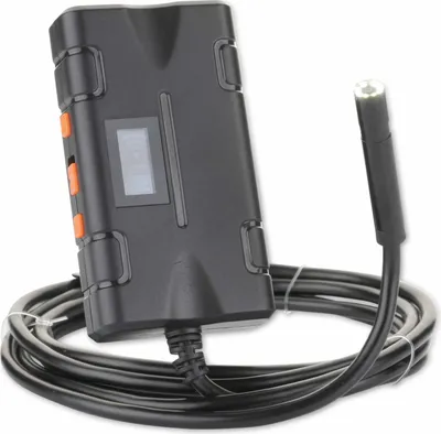 Zdjęcie produktu dla Kamera endoskopowa PREMIUMBLUE Wifi USB EC02 z akumulatorem 2000 mAh | Elastyczny kabel 2 m | Rozdzielczość 2560x1920 | Głowica kamery 8 mm | 8 ściemnianych diod LED | Zintegrowany wyświetlacz | Kamera inspekcyjna dla rzemieślników, badaczy i odkrywców