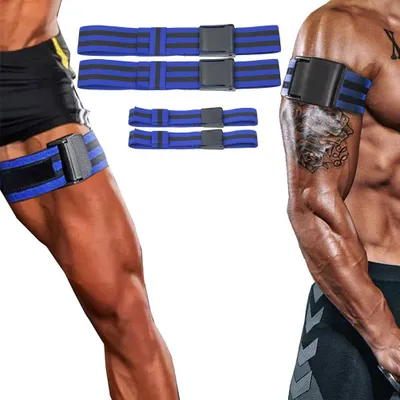 Image de 2 Pack -Fitness -Training -Bänder Riemen Armmuskulaturtraining Gewichtheber Muskeln Blutflussrestriktion Gummiant