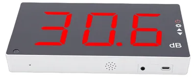 Schallpegelmesser 30-130 dB, 3,0" HD-Display, Wandmontage, Alarm