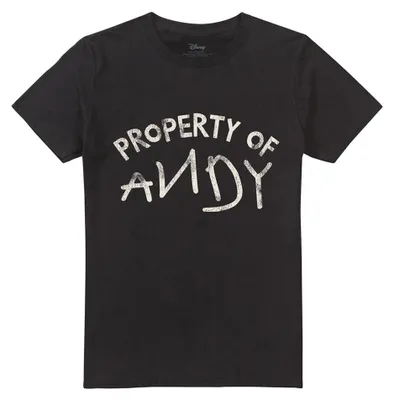 Produktbild von Toy Story - "Property Of Andy" T-Shirt für Herren/Damen Uni TV33367 (L) (Schwarz)