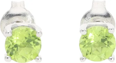 Produktbild von Ohrstecker Silber 925 Peridot Grün JL10-06-3814 JuwelmaLux