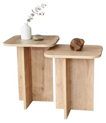 Produktbild von Meduno - Couchtisch, 40x40x50h cm Eiche Braun, modular
