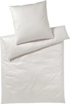 Produktbild von elegante Mako-Satin Kissenbezug einzeln Hamburger Streifen Farbe Sand Größe 80x80