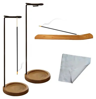 Produktbild von Räucherhalter, Set bestehend aus 2 Stück mit Staubwedel