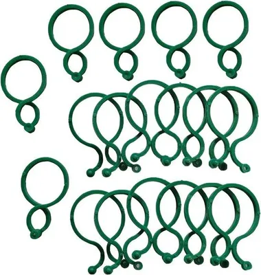 Produktbild von Famanu Pflanzenclips - Verstellbare Pflanzenstützclips - 100 Stück grün