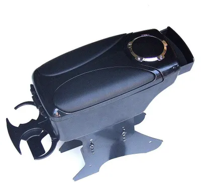 Produktbild von Armlehne für Autos mit Becherhalter, Universal, Schwarz