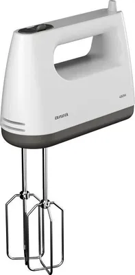 Zdjęcie produktu dla Mikser ręczny Aiwa AHX-600, 450 W, 5 prędkości, funkcja turbo, podwójna trzepaczka, mieszadła, kolor biały