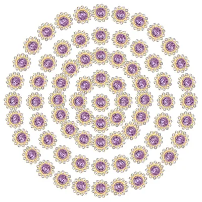 150x 12 mm Nähstrasssteine, hellviolett, Kristallglas, Blumenform