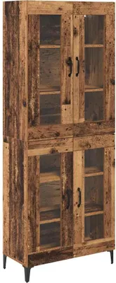 Productafbeelding van Highboard Oud Hout 69,5 x 34 x 180 cm Bewerkt hout