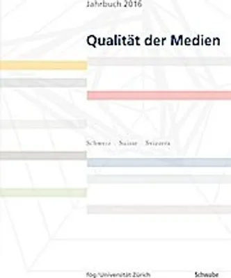 Produktbild von Jahrbuch 2016 Qualität der Medien