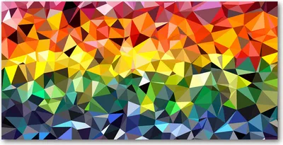 Produktbild von Tulup® Glas-Bild - 100x50 -Wandkunst - Wandbild hinter gehärtetem Sicherheitsglas  - Kunst: modern & klassisch - Geometrische Figuren - Mehrfarbig