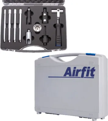 A tool kit and its case are shown against a white background.