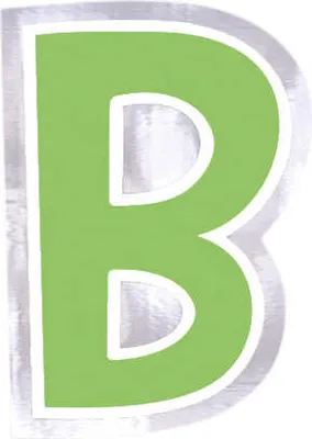 Produktbild von 48 Ballonsticker Buchstabe B