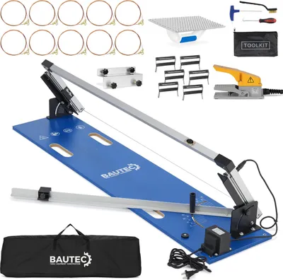 Produktbild von BAUTEC Styroporschneider GAZELLE 2 »Tischgerät 200 W / 1.300mm » Set inkl. 10 Schneidedrähte, Softbag, Schleifraspel