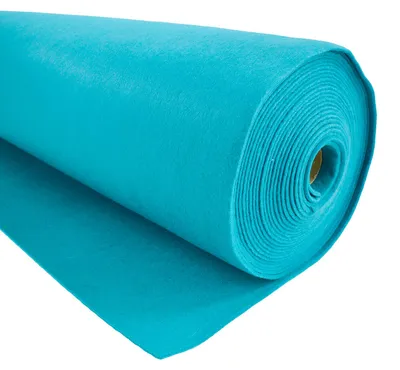Filzstoff Meterware türkis blau
