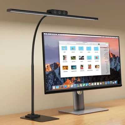 Immagine prodotto di Lampada da scrivania a due luci - Lampada LED regolabile - Ideale per lettura e lavoro - Temperatura di colore regolabile