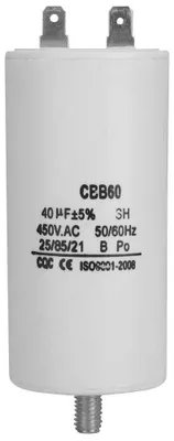 Kondensator 40 µF CBB60 450 V 50/60 Hz für Pumpen und Motoren