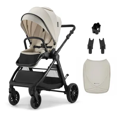 Immagine prodotto di Passeggino Kinderkraft VESTO 2 con sedile reversibile fino a 22 kg, ripiegabile con sedile, sospensioni, ruote da 8/11", accessori, beige